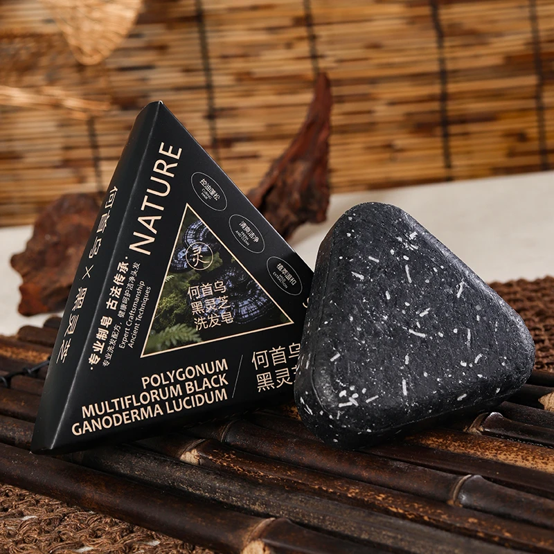 黑灵芝何首乌洗发皂