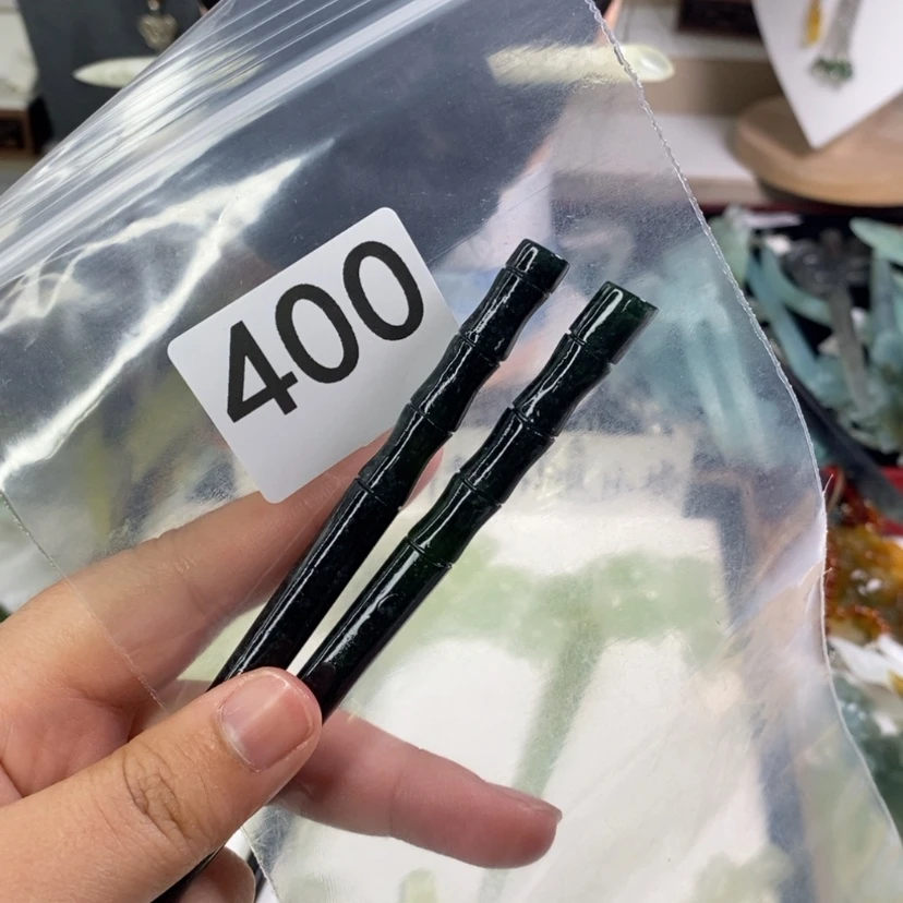 【闪购商品】岫玉发饰未镶嵌h**麟