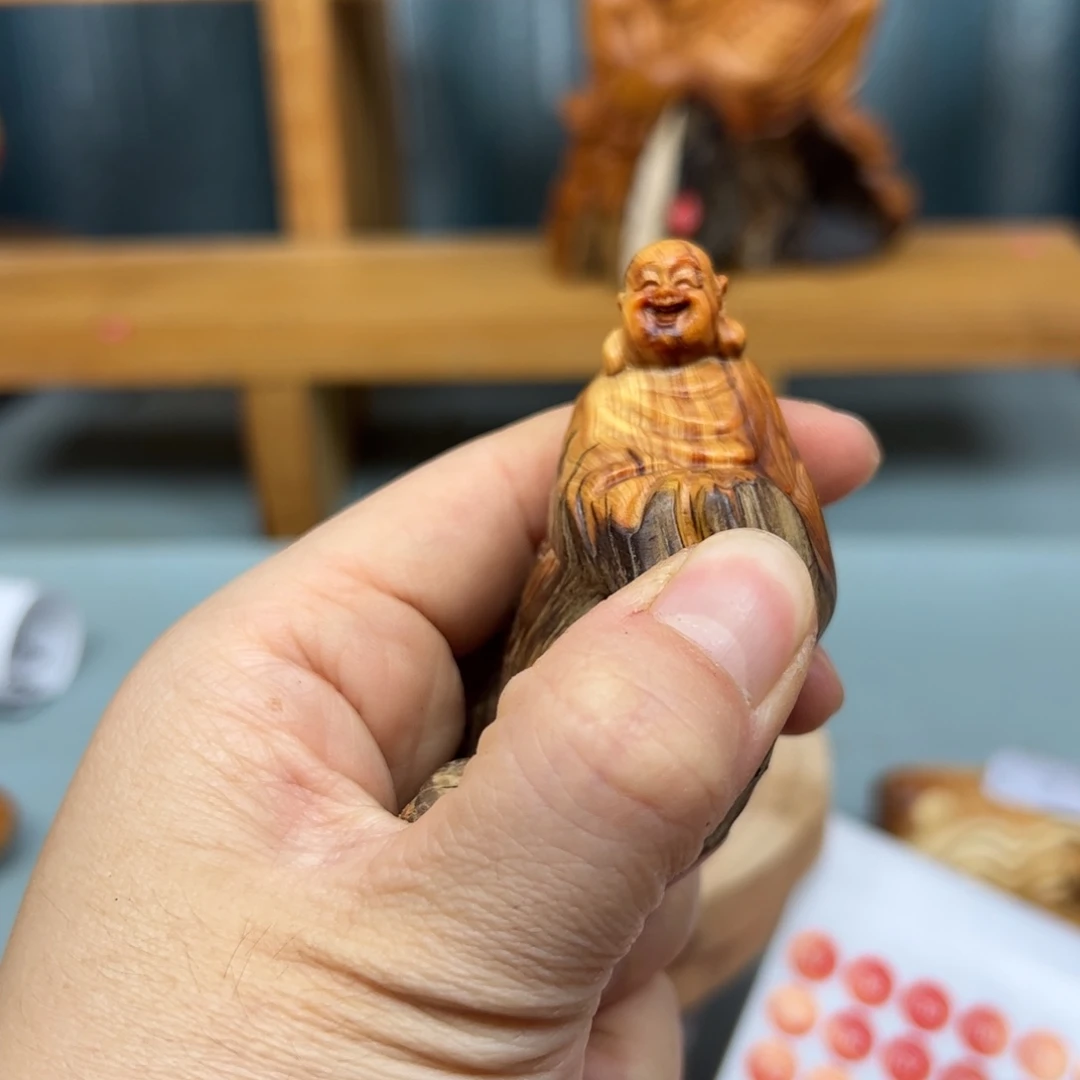 用***9木崖柏木摆件手把件，