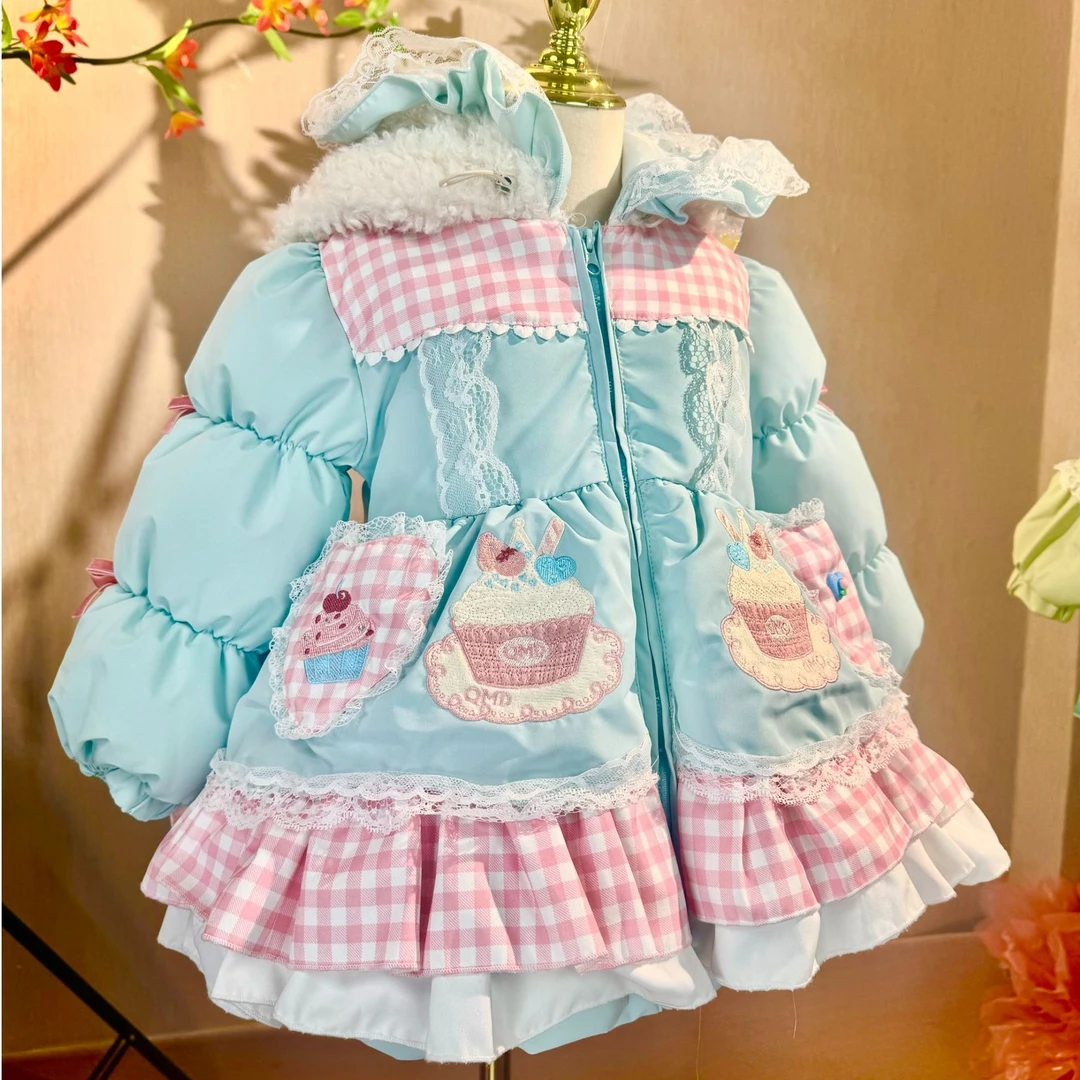 新童装001-006好看棉服女童冬季新款洋气时尚