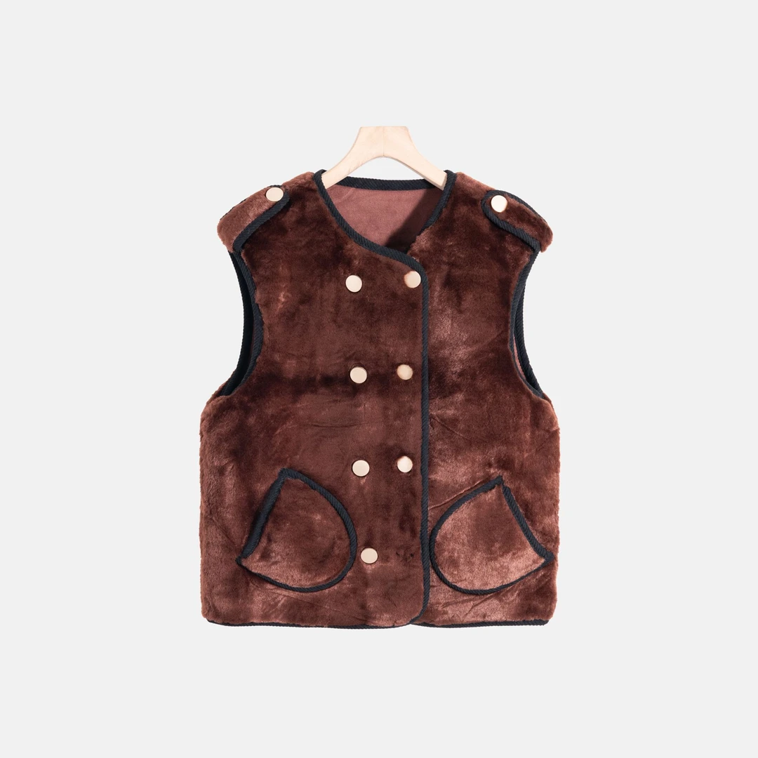 2025秋冬新款新中式宽松时尚保暖马甲女8215