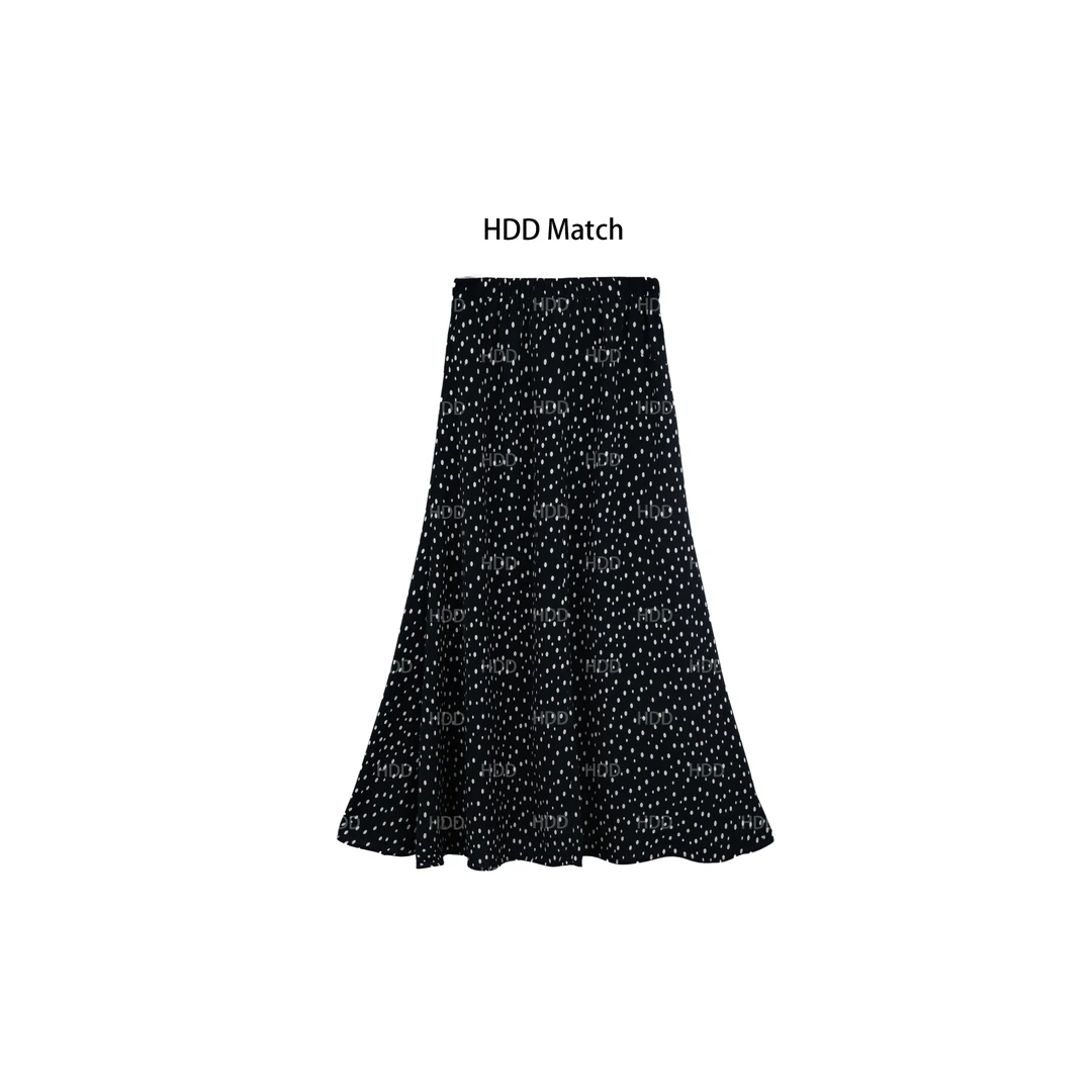 HDD Clothing "波点裙"春季女款休闲波点半身裙 Y7060
