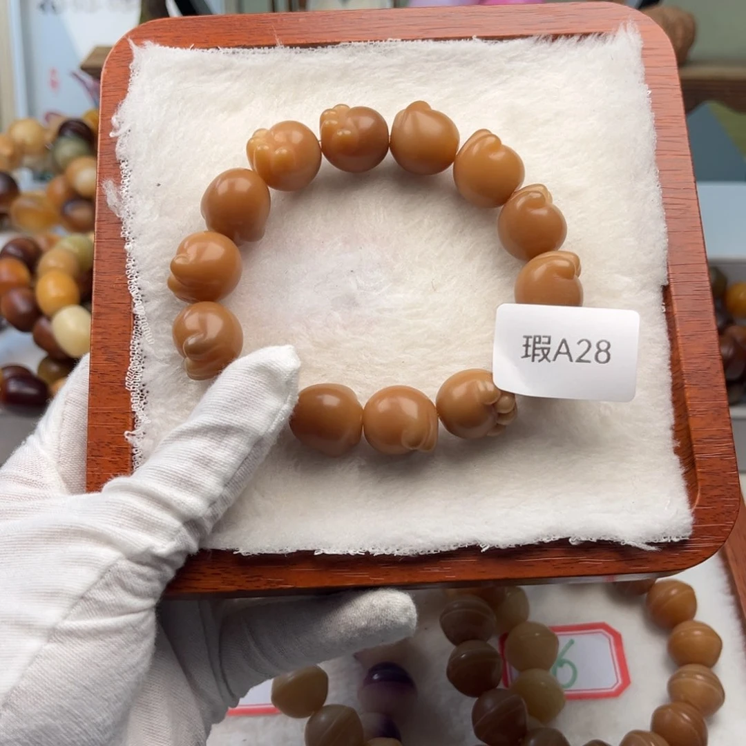 菩提根/象牙果手串S****n16mm猫爪一串瑕A28