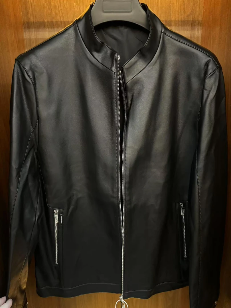 立领男士黑色灰色皮衣外套【款式和型号以直播间为准】休闲春秋冬