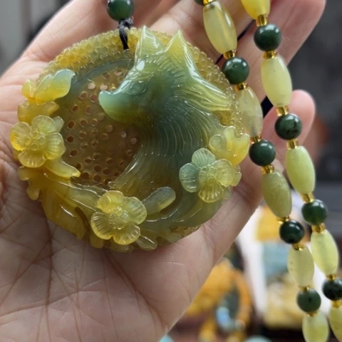 岫玉挂件未镶嵌挂件