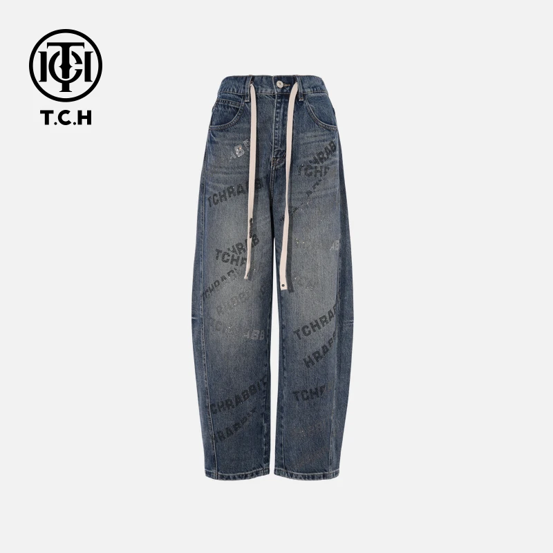 TCH 轻奢通勤休闲字母牛仔裤男T75C20E5072