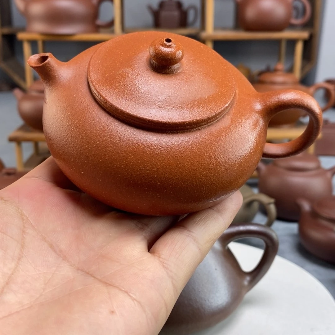 紫砂茶壶红降坡寒江