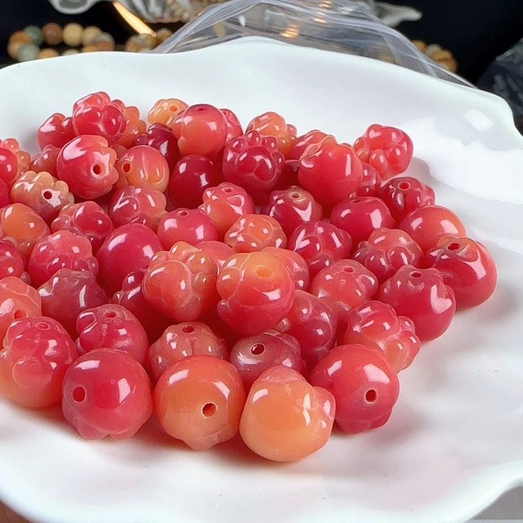 菩提根/象牙果手串卡12杨梅飘花爱心抓20颗卡牌➕2