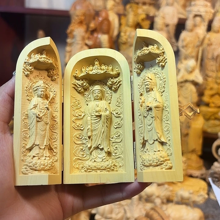 黄杨木黄杨木瑕疵三圣