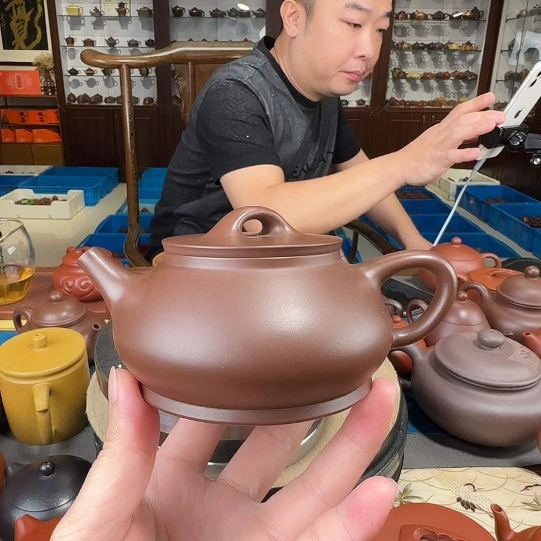 茶壶紫砂石瓢紫泥