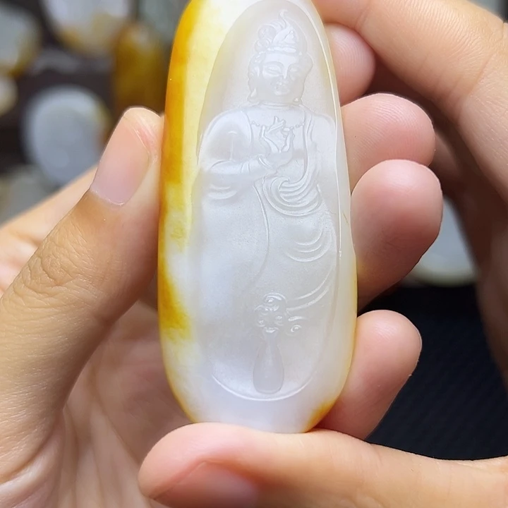 和田玉未镶嵌颈饰