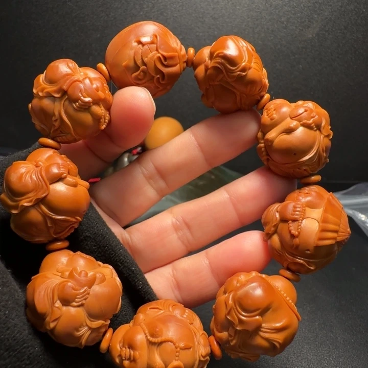 手串橄榄核八大弥勒