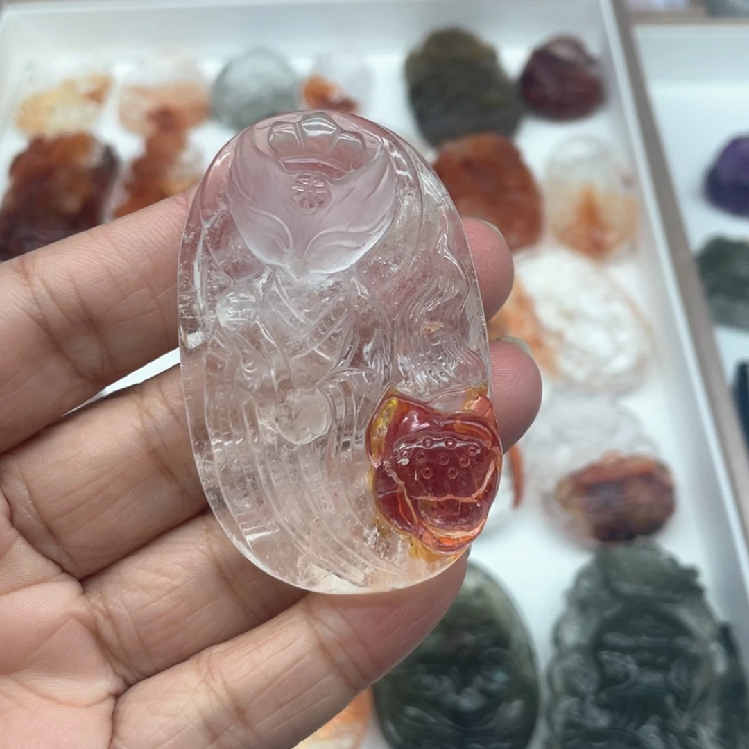 水晶吊坠(不含链)未镶嵌发*窝