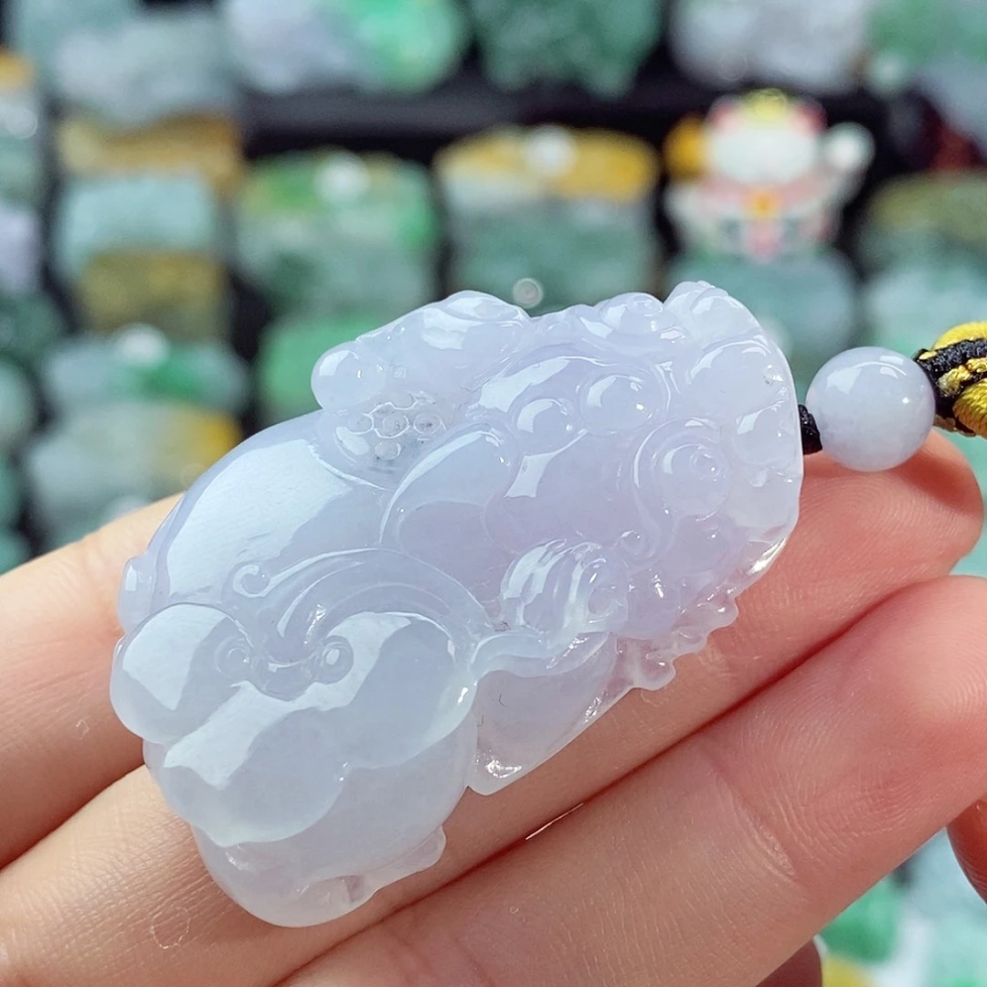 颈饰未镶嵌翡翠天然