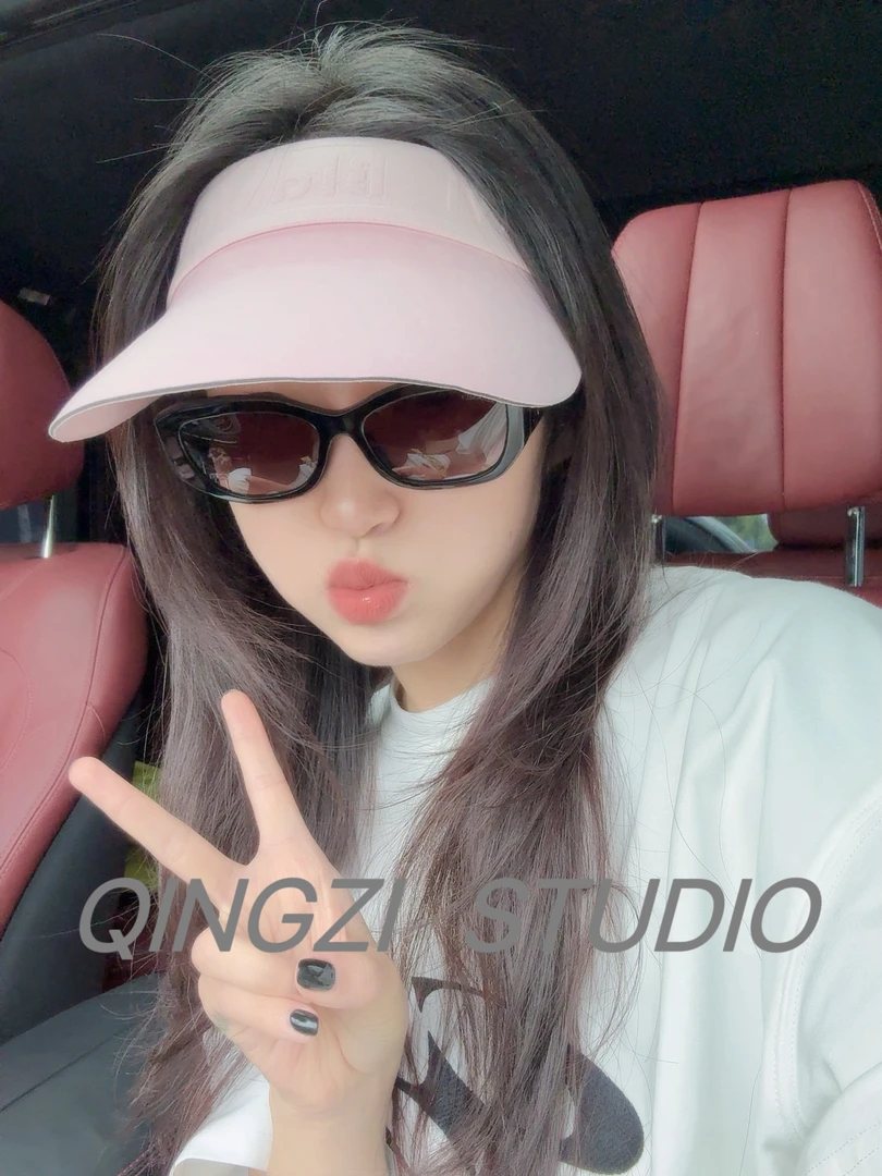 晴子lu家高版本时尚无痕防紫外线空顶帽跑步运动高尔夫骑行遮阳帽