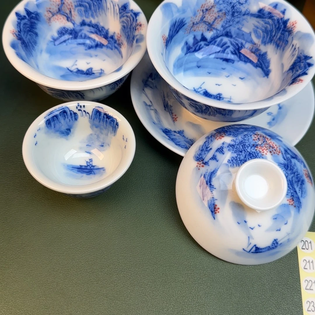 开***头彦祖纯手工手绘茶具