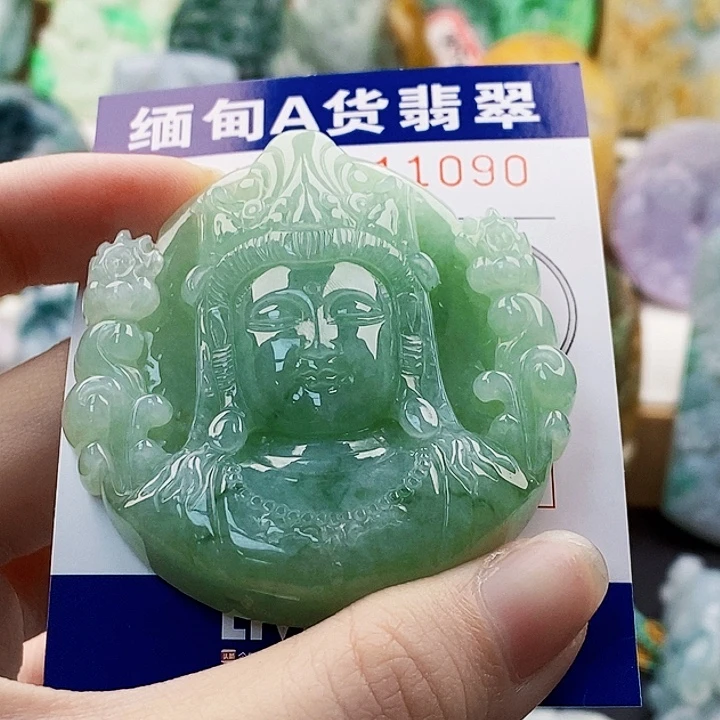 禅***生翡翠未镶嵌吊坠(不含链)
