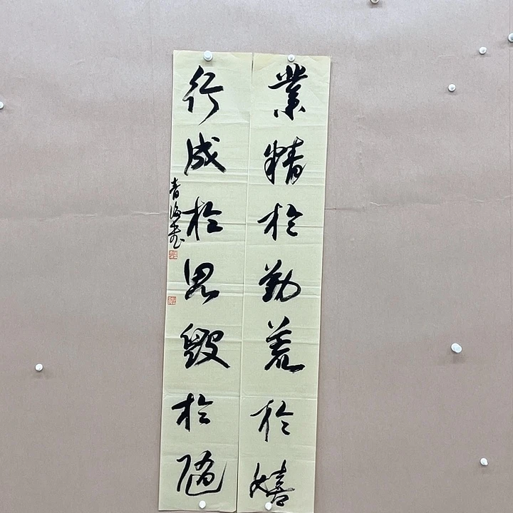 书法匡青海138*46㎝湖南书协青年二把  十三届