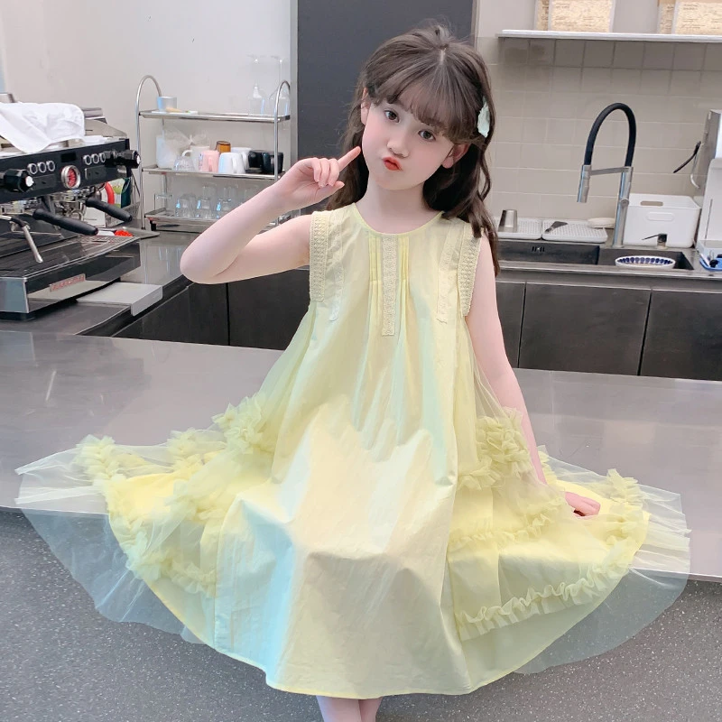 女童连衣裙2025新款夏装儿童网红洋气超好看裙子夏季小女孩公主裙