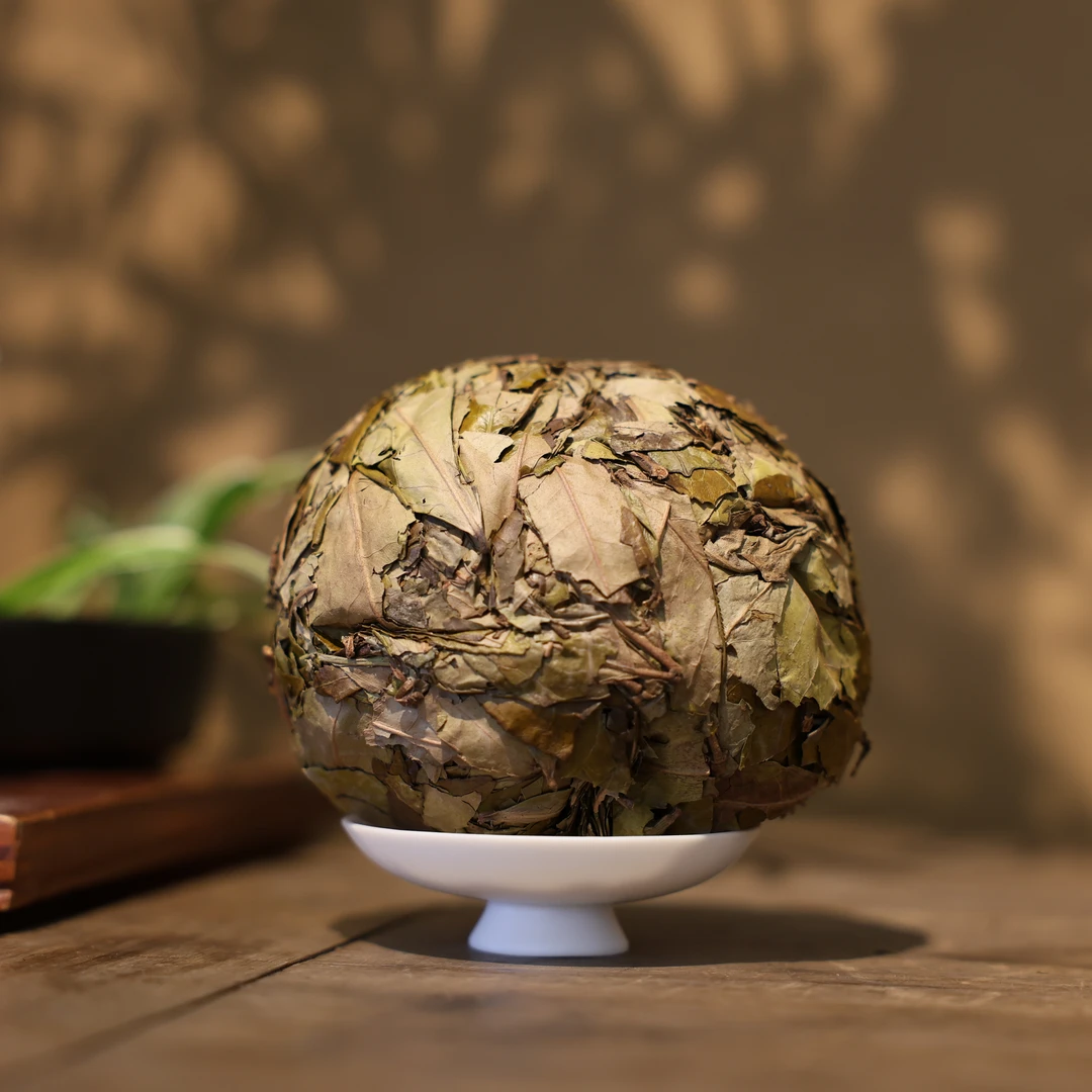 （静萱茶事）沉甌2015年如愿团团寿眉白茶简装250g