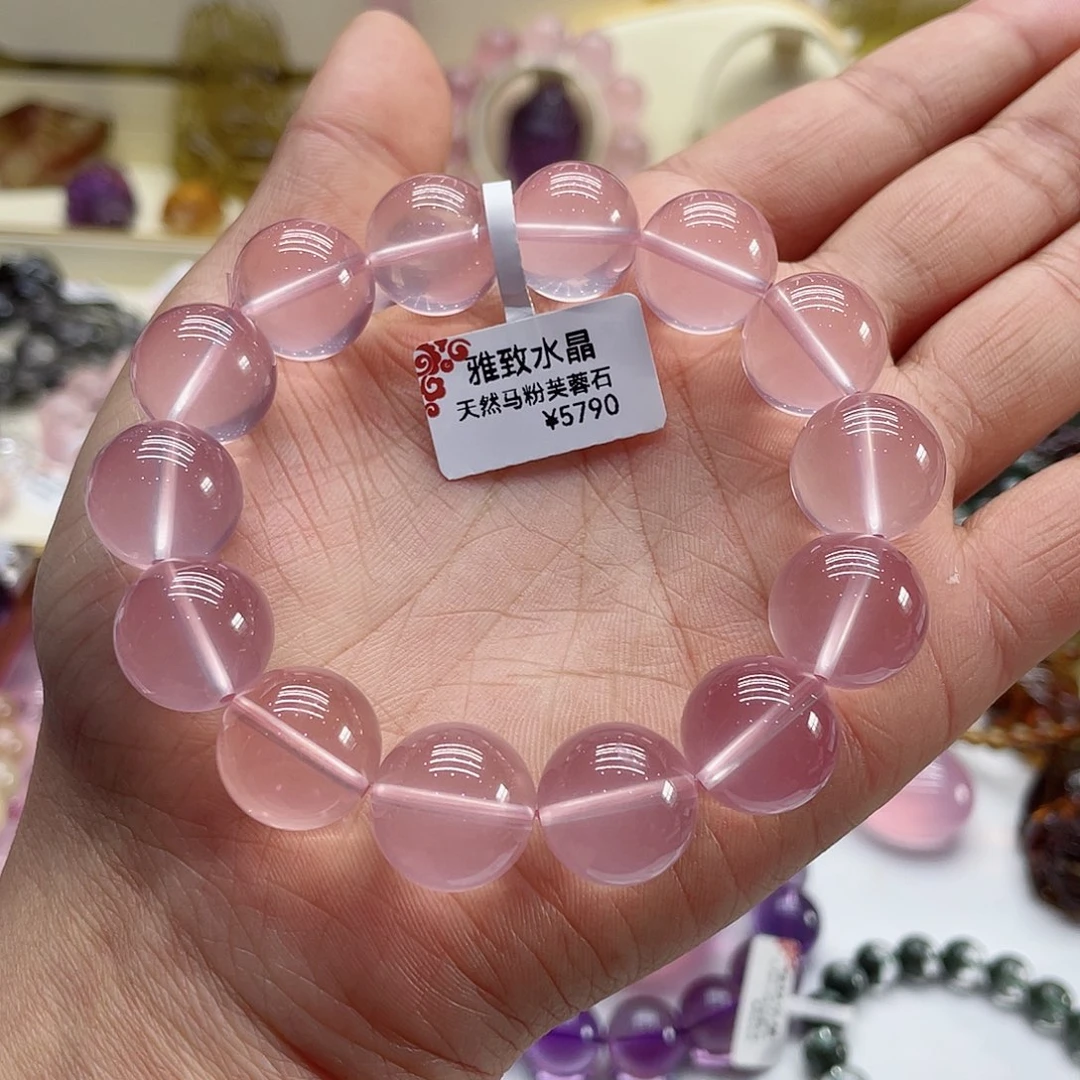 水晶手链未镶嵌I****a粉晶