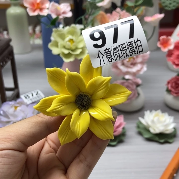 陶瓷手工制作陶瓷花