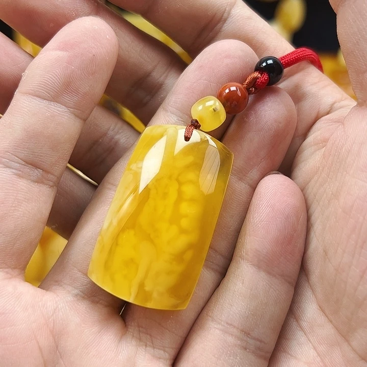 蜜蜡未镶嵌珠宝奇石蜜蜡吊坠