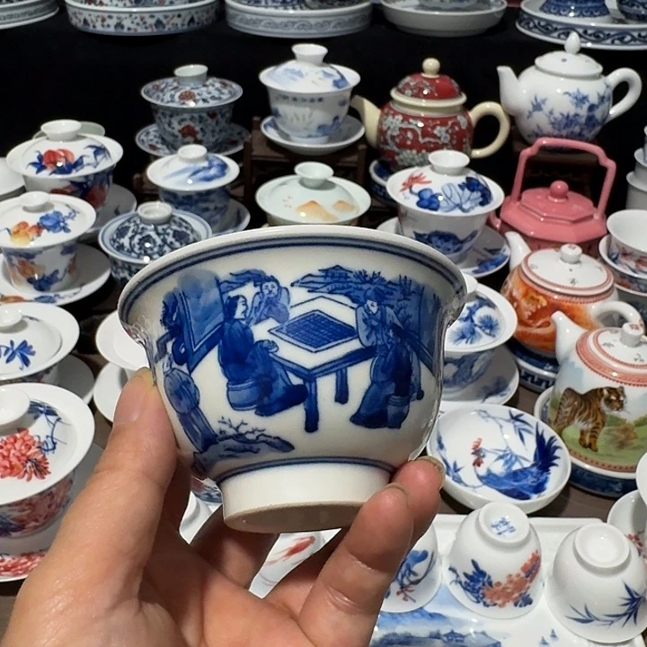 沐*景德镇手工手绘杯