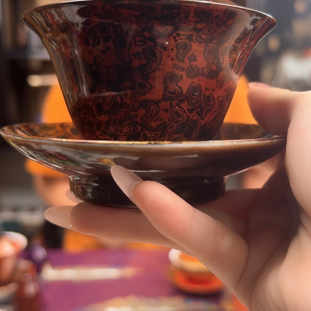 小***食炫光耀变三才盖碗