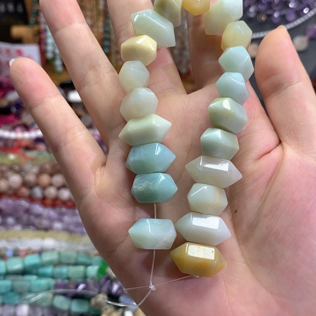 未镶嵌玛瑙/玉髓珠宝半成品亚马逊双尖20颗