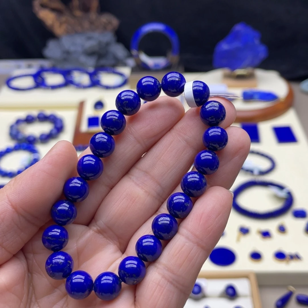 未镶嵌青金石手链9mm高品