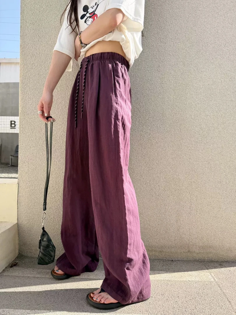 【art家】新款拼腰休闲裤