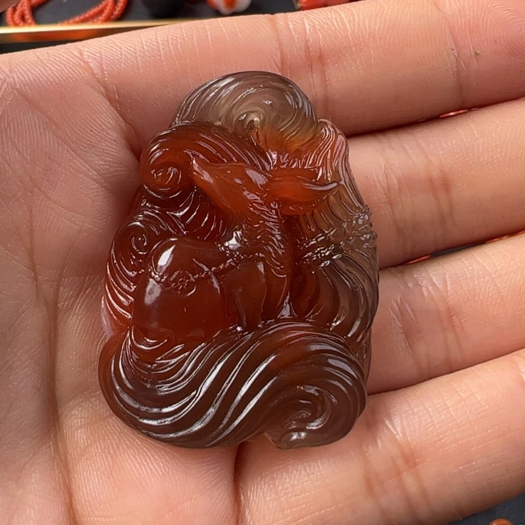 未镶嵌吊坠南红玛瑙