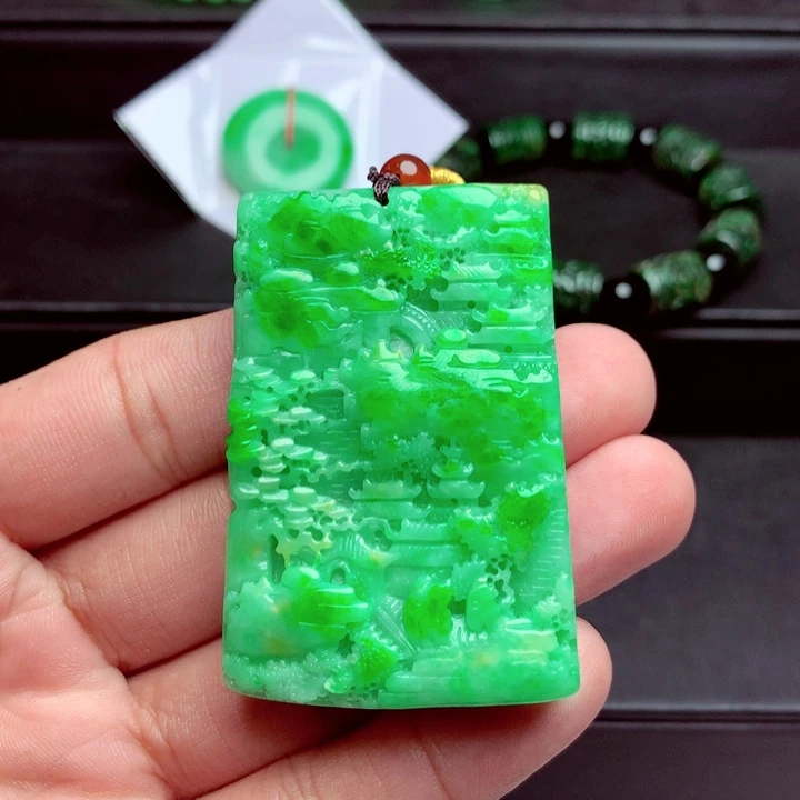 翡翠未镶嵌吊坠(不含链)