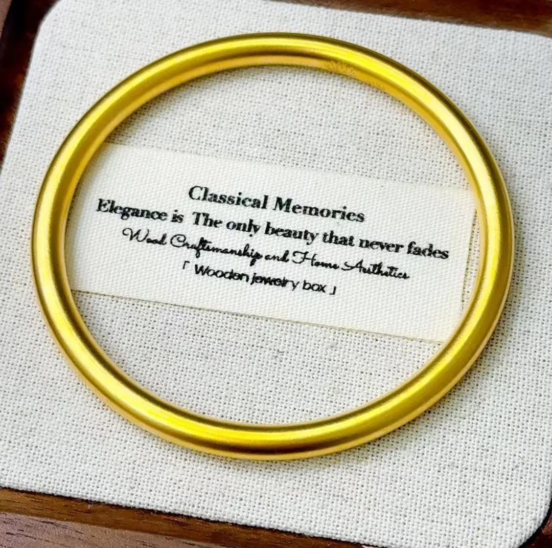 【M】轻奢大气传承经典时尚百搭美人素圈手镯【SCS05】