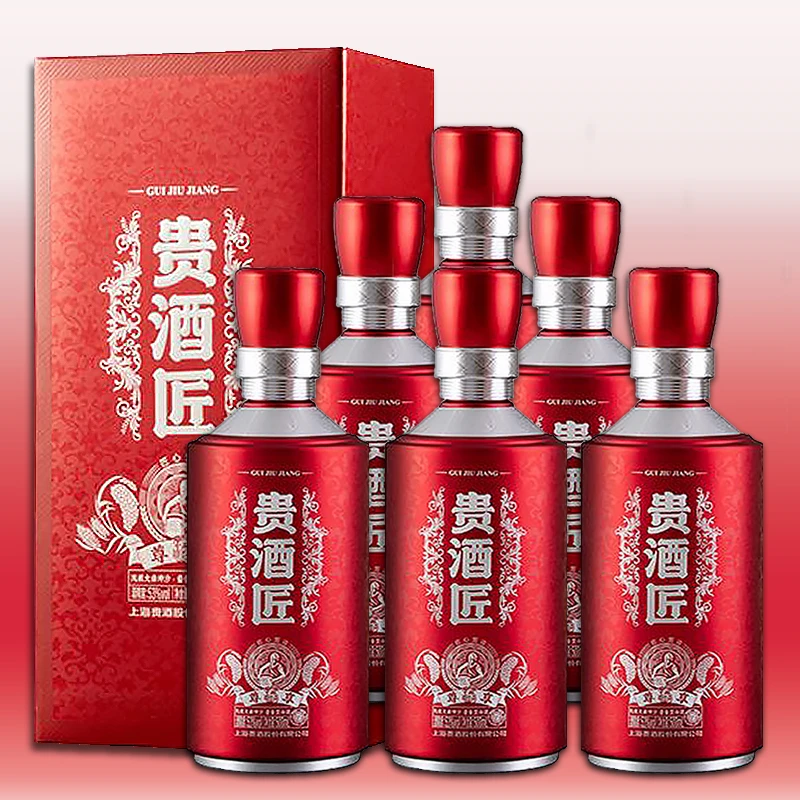 爱将酱酒超市【原箱6瓶】贵酒匠尊享酒 酱香型白酒53%Vol3000ml