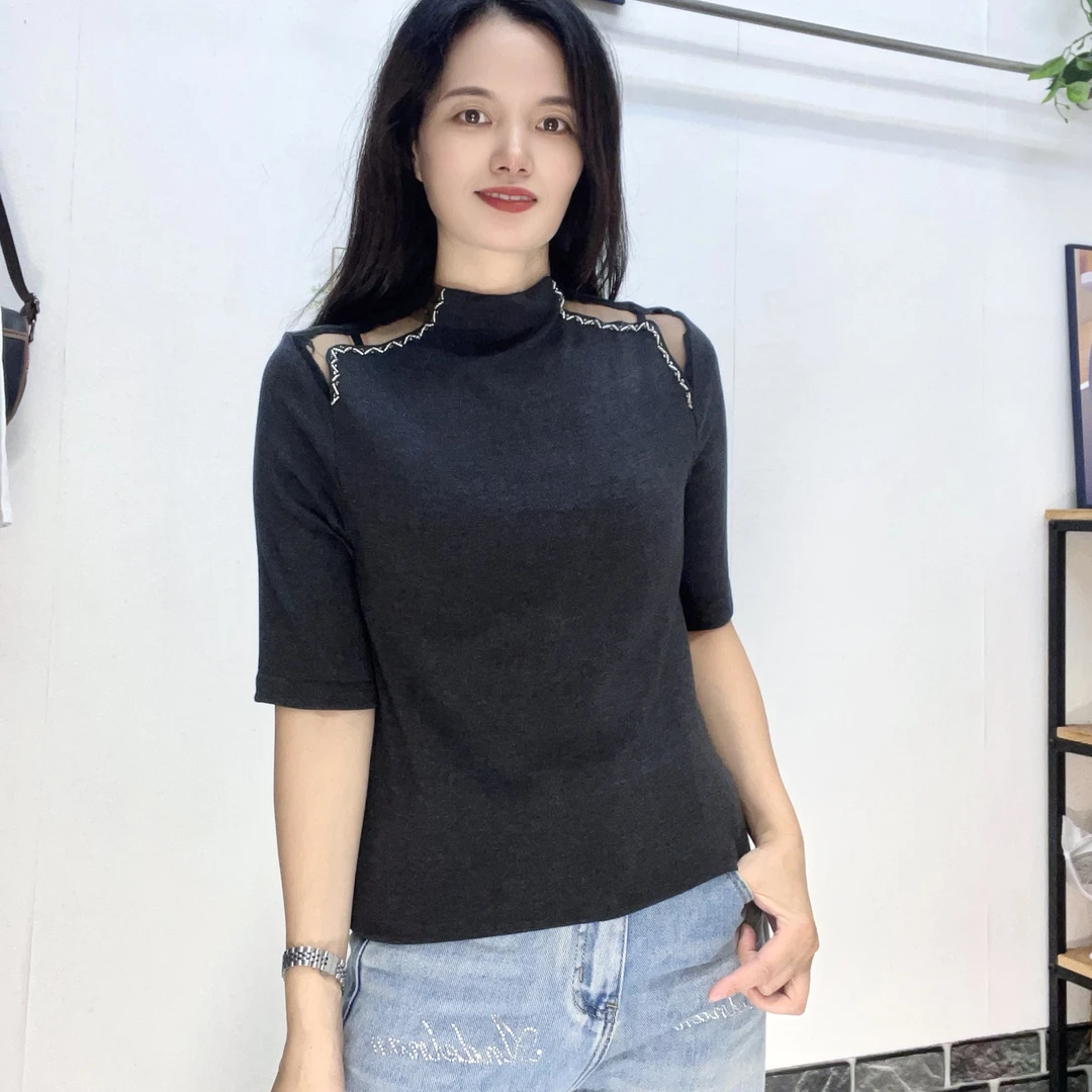 早秋新款中袖上衣2236（断码清仓）