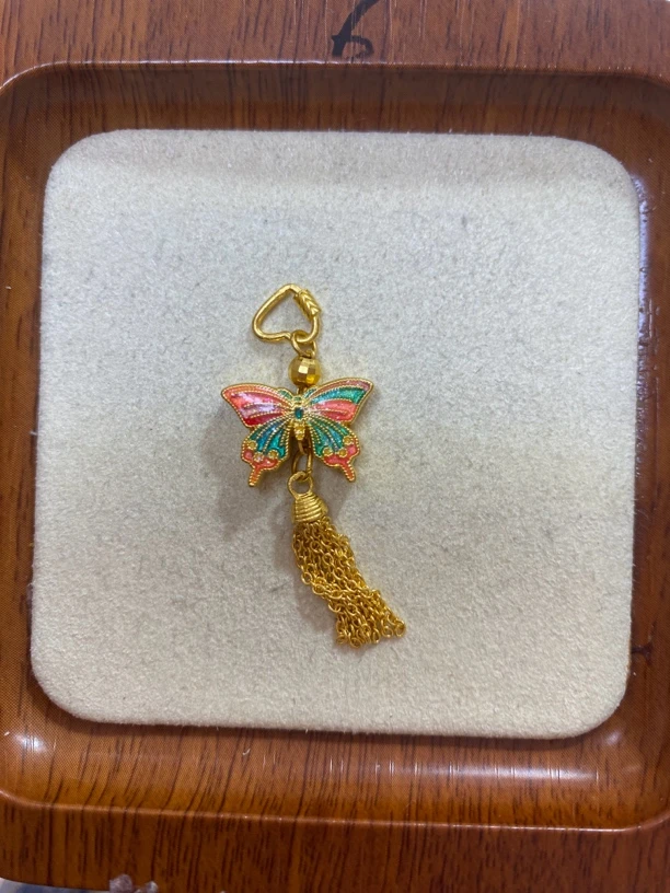 足金999烧蓝转运珠