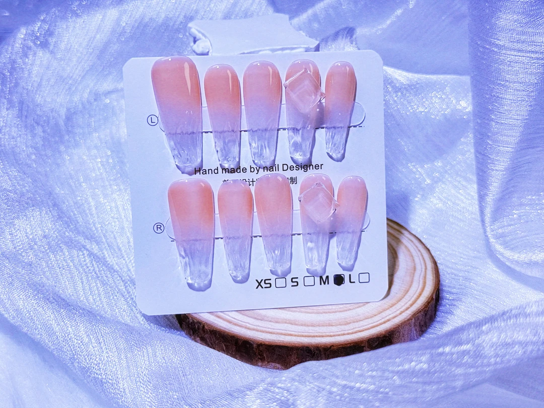 夏日微醺-超长T-满希纯手工穿戴甲-春夏爆款新品-附赠穿戴工具包