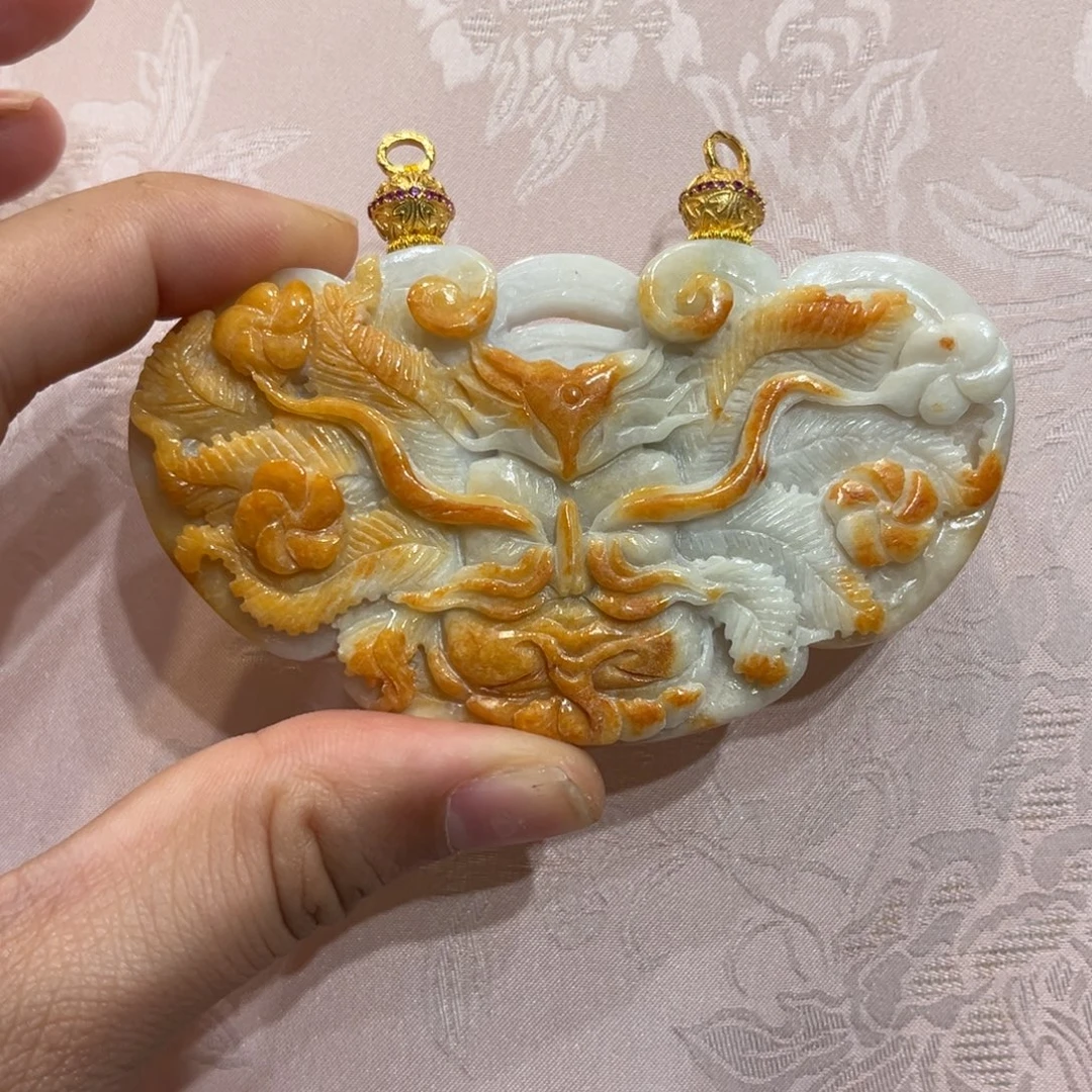 翡翠合金吊坠(赠链)