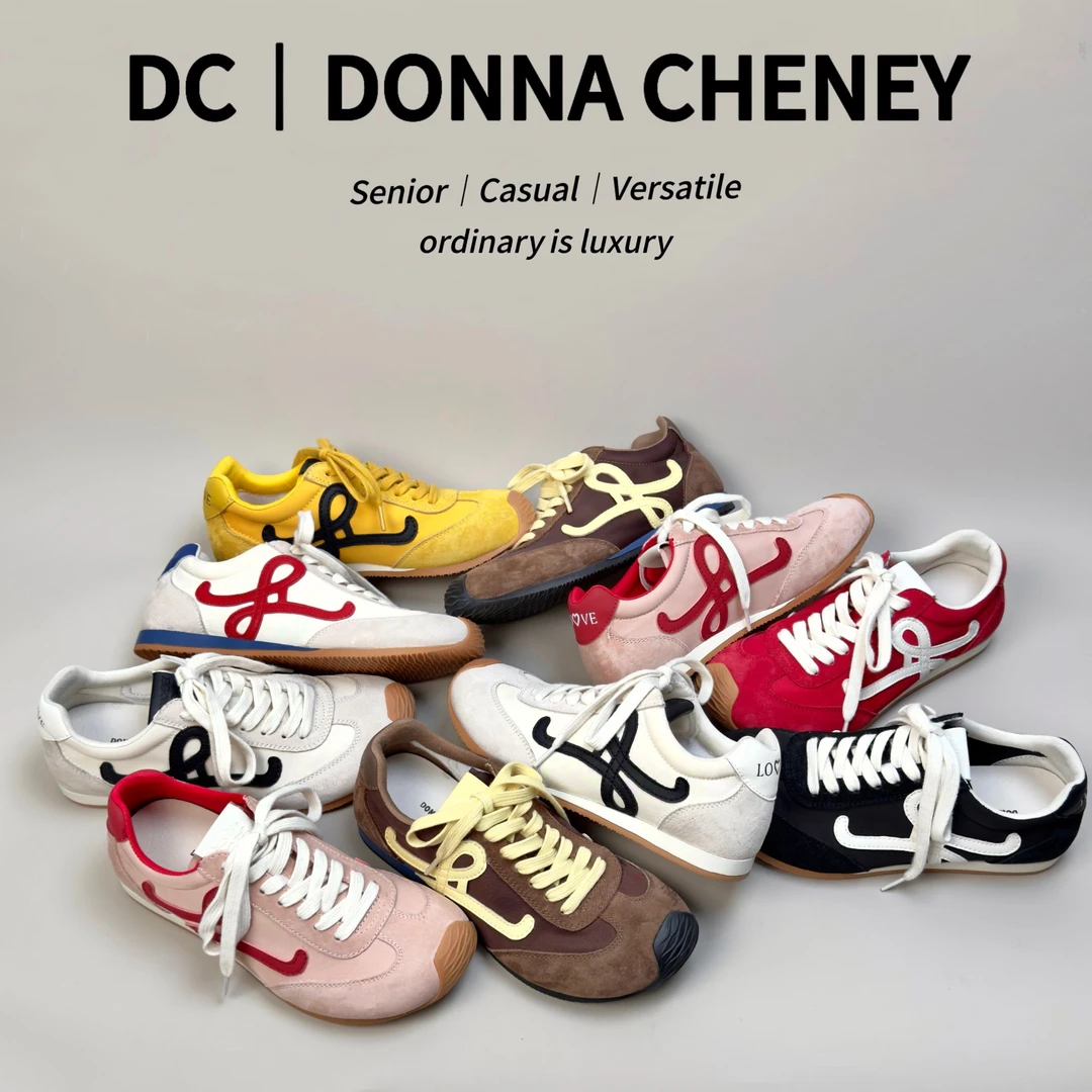 【米米专属】小罗德训鞋2025春欧若风小众时髦平底复古阿甘休闲鞋