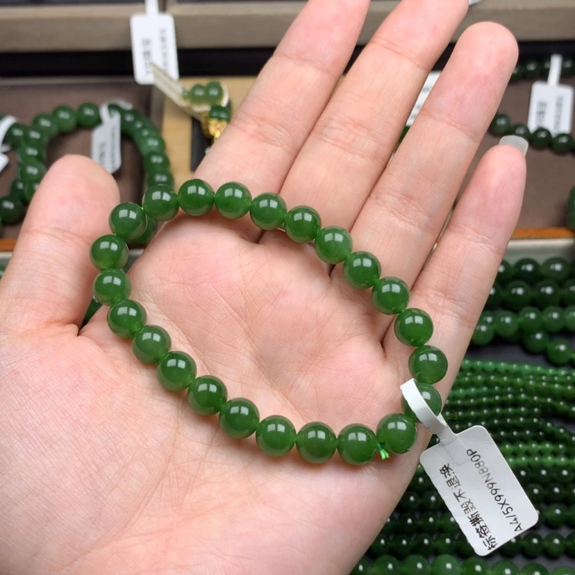 【闪购商品】未镶嵌手串和田玉（碧玉）小*阳8m