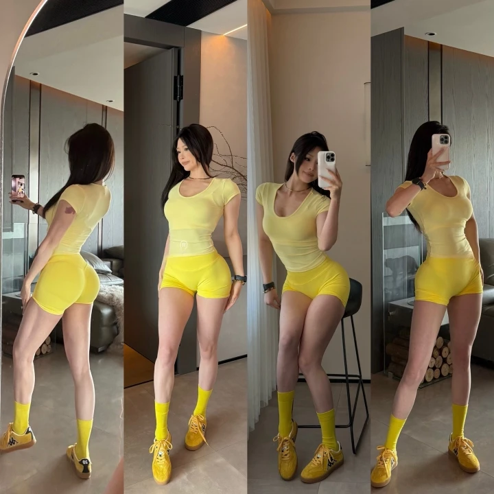 欧美蜜桃臀健身短裤女运动三分裤瑜伽短裤翘臀高腰收腹高弹紧身裤