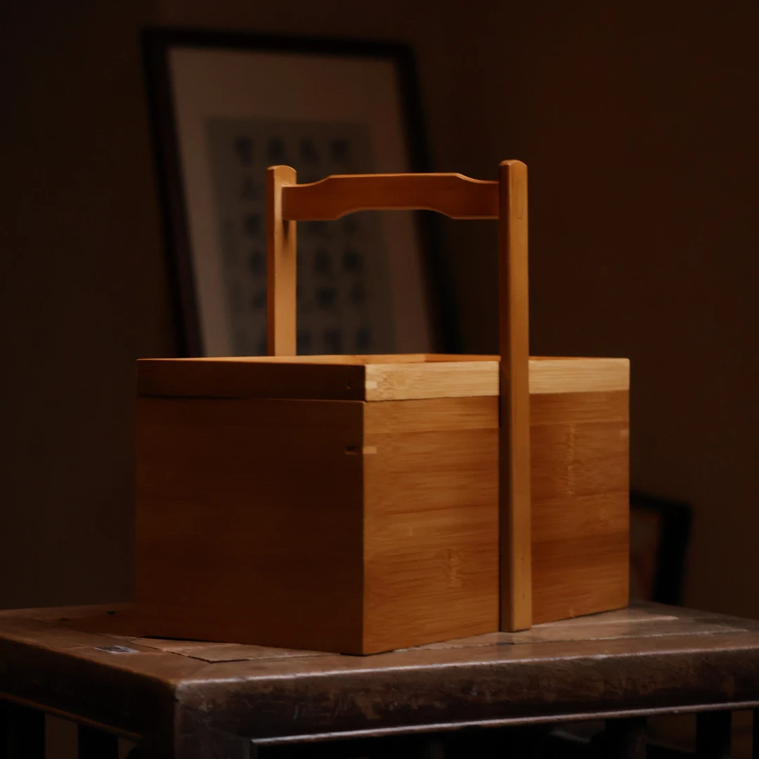 【小田甄陶】静竹收纳提篮长28cm宽14cm高25cm（Q6784）