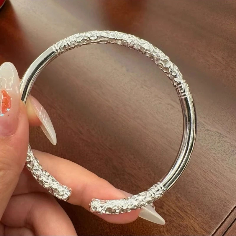 Z108-金箍棒手镯-银色款