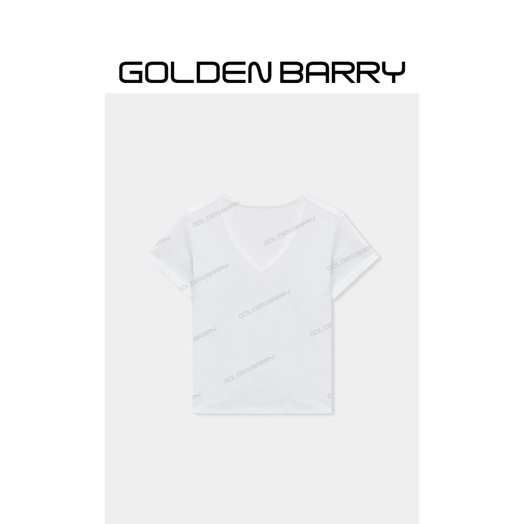 GOLDENBARRY|201991柔软亲肤V领T恤