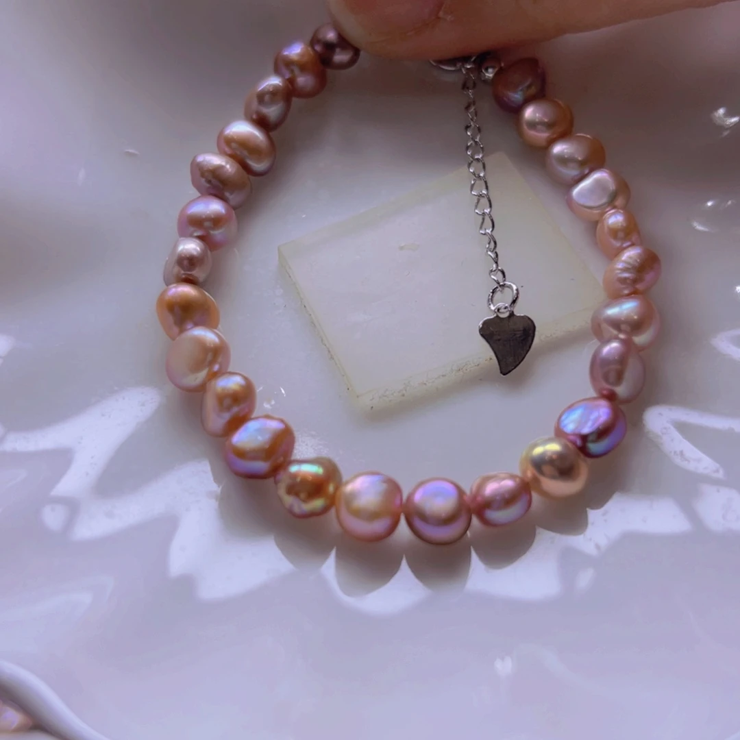 淡水珍珠手绳合金