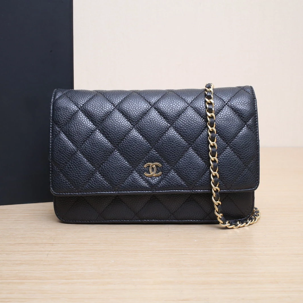 95新 Chanel/香奈儿 【双双*】CF WOC 19cm 黑色 20开
