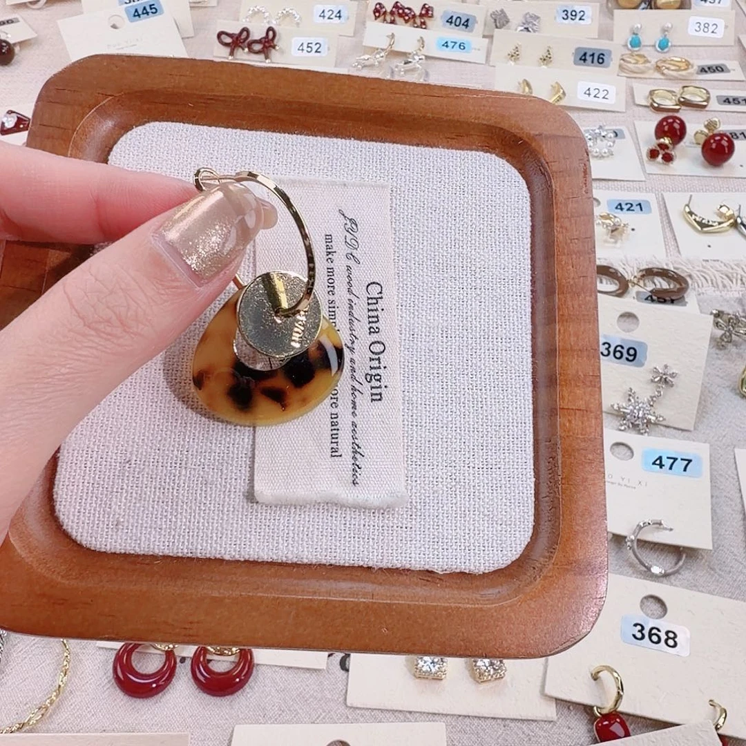 仿珍珠铜合金925银耳圈