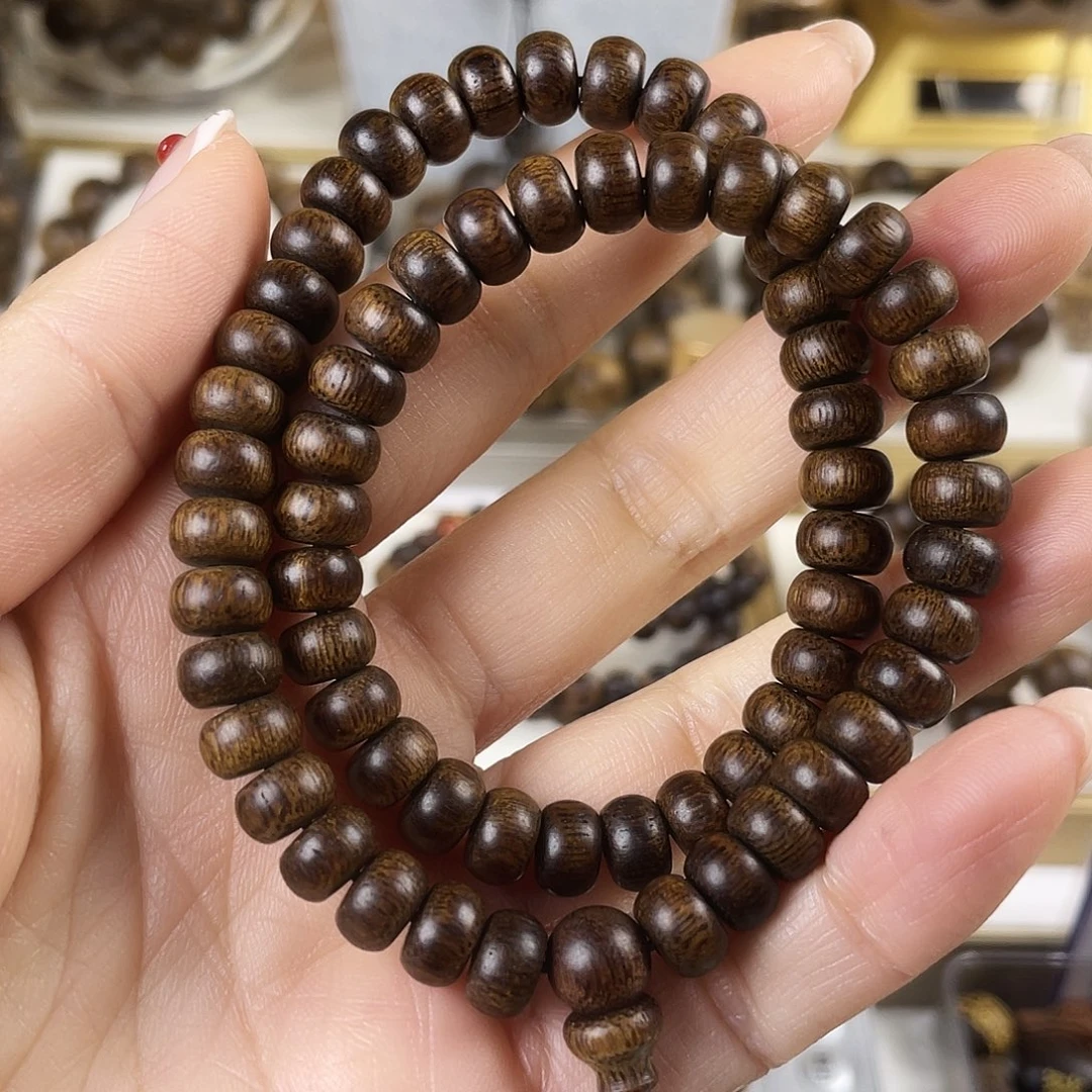 手串沉香富森红土沉窖藏古董玉化瘤疤0.8